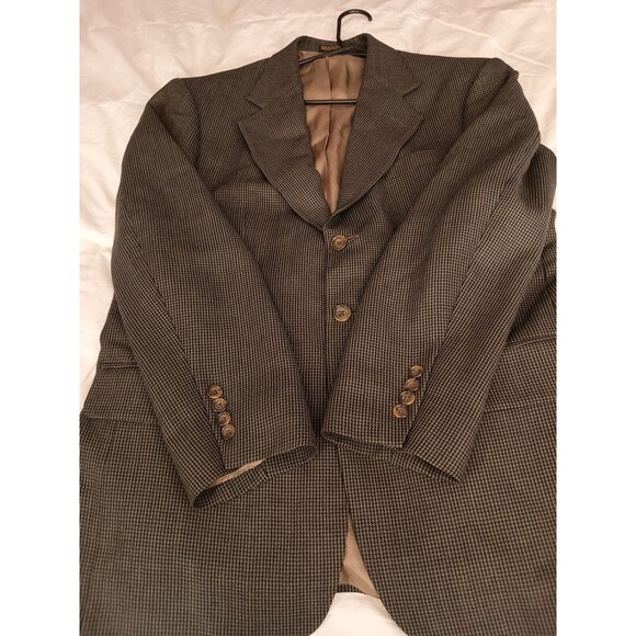 Oscar De La Renta Blazer Jacket Size 39R Brown - Picture 6 of 12